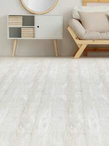 1 Piece Retro & Thickened & Matte Surface Effect Beige Wood Grain Texture Anti-Slip Waterproof Abrasion Resistant Floor Tile Sticker For Home Decoration, Stickers, Wall Decal, Vinly Decal For Home Decorations, Spring Decoration Items Refesh Your Home, Rama Decoration Stickers Gifts Birthday Graduation