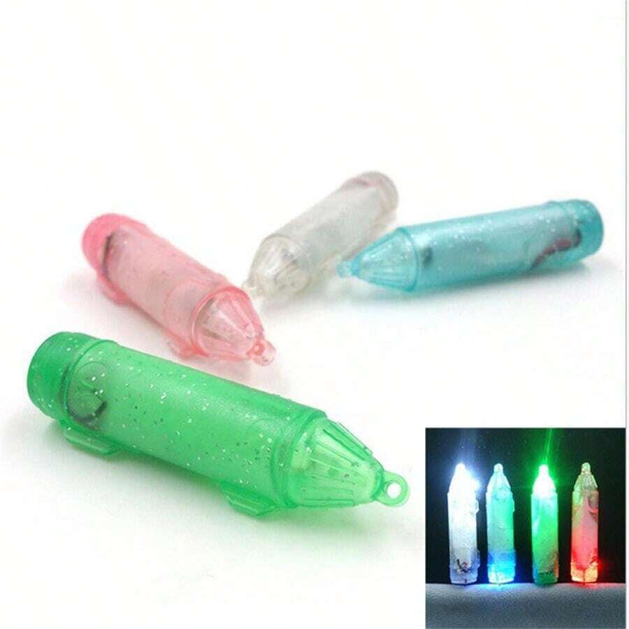 Underwater Fishing Led Light, Waterproof And High Intensity, Fish Luring, Battery Powered With Water Sensor, Automatically Bright When Touching Water, Suitable For Night Fishing - White - View 1