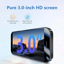 BezosMax Mini Smartphone 3.0 Inch Android The World's Smallest Cell Phone Portable Quad Core Dual Sim Ultra Thin Unlocked Card Mobile Phone Cellular Real Phone Gift For Kids WiFi Hotspot GPS Student Pocket Mini Telefono Celular Working Tiny Phone 4+128GB - 紫色 - 查看 3