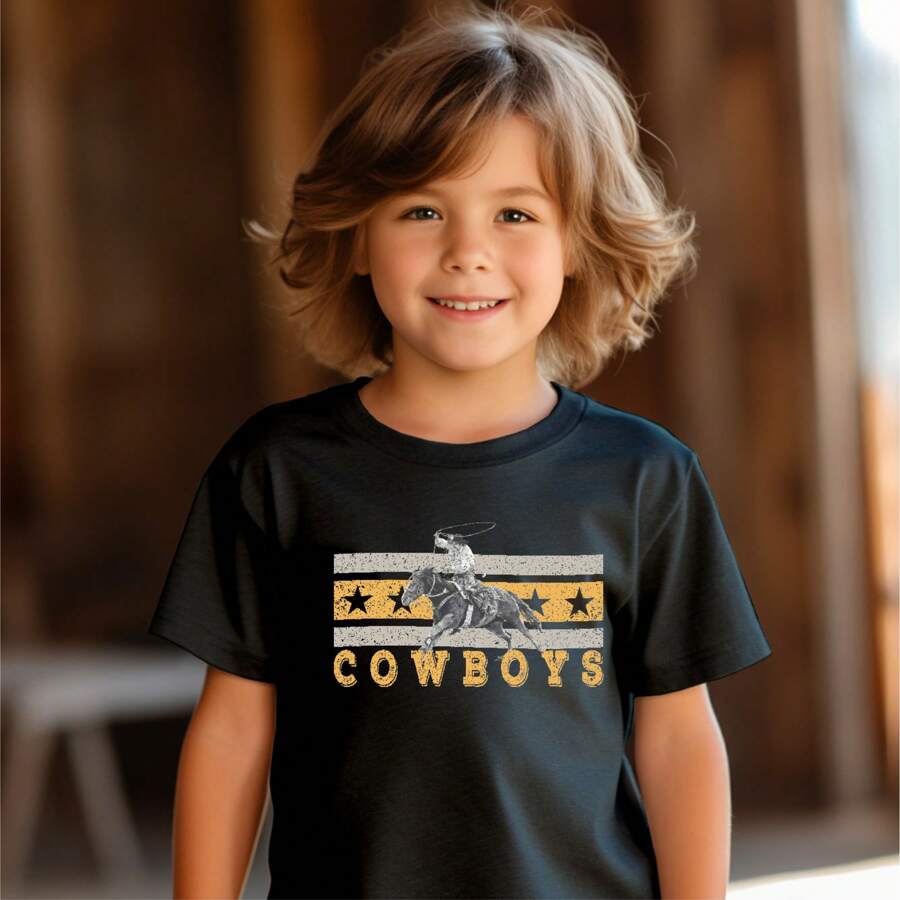 Young Boys T-Shirts - 黑色 - 查看 1