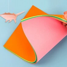 50 Sheets Of A4 Plain Colour Paper DIY Handmade Origami Paper - Multicolor - View 3