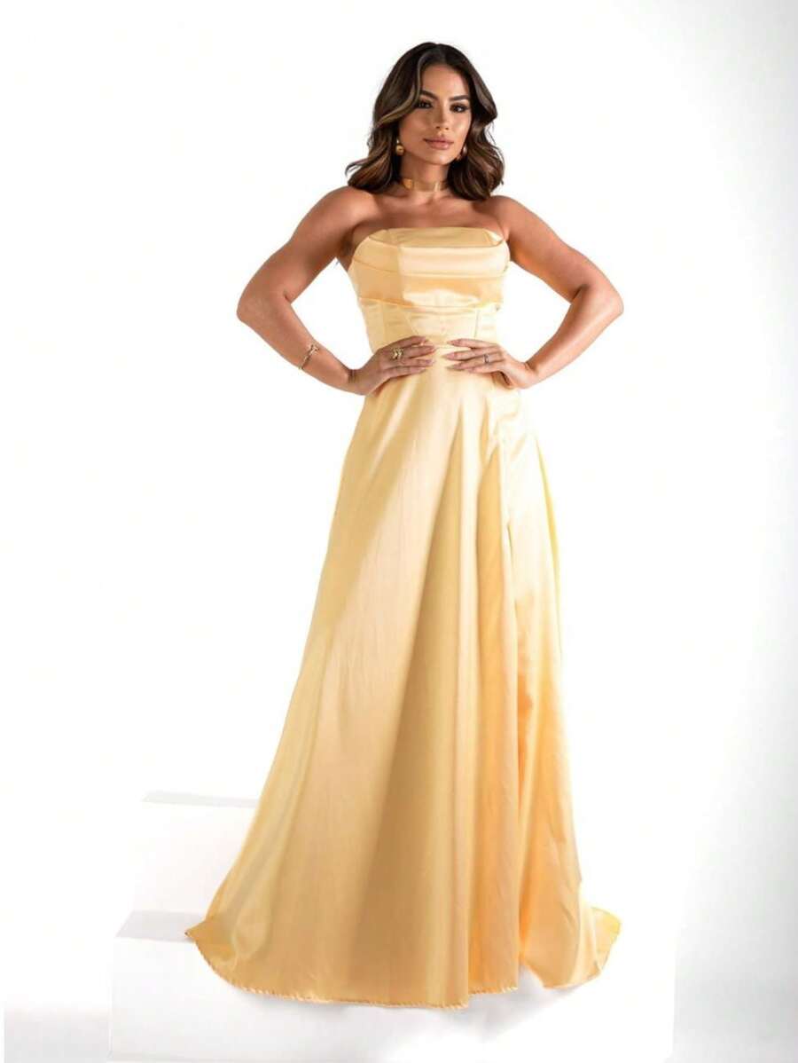 Bridesmaid Dresses - Yellow - View 1