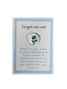 1/2 Stück Vergissmeinnicht Taschen-mitbringsel, Angelversary, Erinnerungsgeschenk, Beileidsgeschenk, Geschenk Bei Verlust Eines Geliebten Menschen