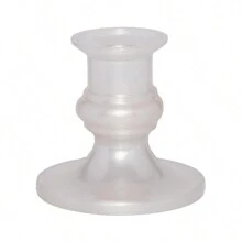 12 portavelas - candelabro de plástico - Blanco - Ver 1