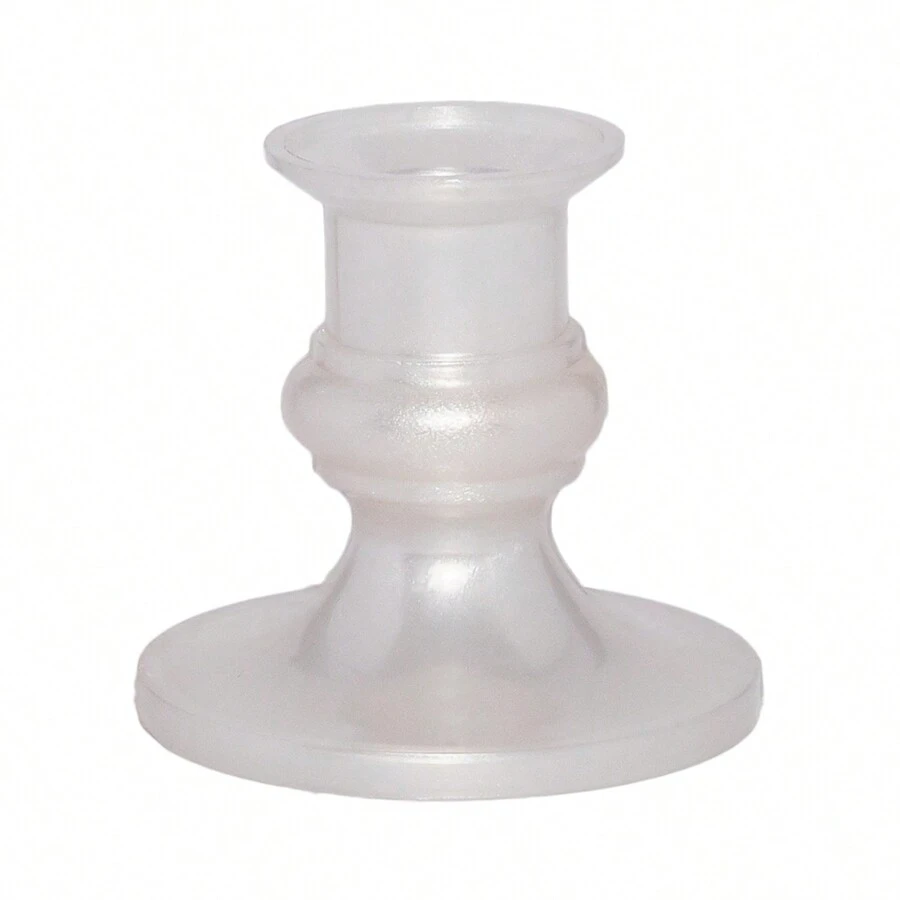12 portavelas - candelabro de plástico - Blanco - Ver 1
