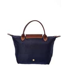 Longchamp Le Pliage Small Nylon Short Handle Tote - Blue - View 2
