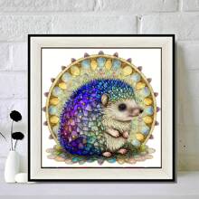 刺猬木制拼图，不对称动物形状，神奇的脑筋急转弯拼图玩具，生日/节日成人木制玩具作为脑筋急转弯礼物 - 彩色 - 查看 7