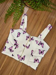 Women Blouses - 紫色 - 查看 2