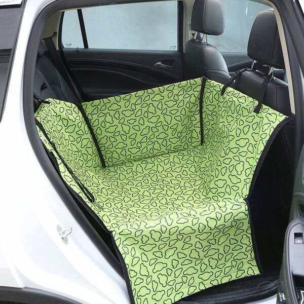 Housse De Siège De Voiture Pliable Et Étanche Pour Animaux De Compagnie, Double Couche, Pour Siège Arrière Simple, Transport De Voyage Pour Chien Et Chat, 1 Pièce