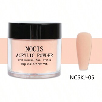 Naken akrylpulver nagelkonst 3D-skuret pulver nagelförlängning nageltillbehör för proffs gör-det-själv nagelberlocker nagelstenar akryl press-on naglar