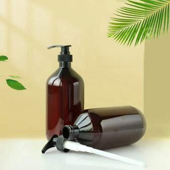 500ml Bath Foam Bottle & Liquid Soap Dispenser Pump, 1pc/2pcs Home Bathroom Decor Fall Decor