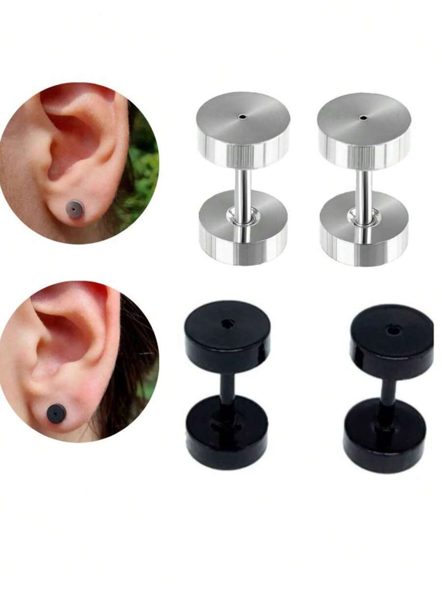 Men's Earrings - màu đen - Xem 1