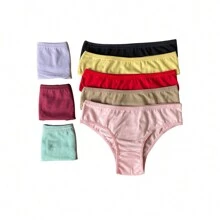Kit 5 Calcinha de Algodão em Cotton Feminina Adulto