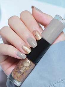 凝胶指甲油 35 种颜色，无需烹饪，亮粉，美甲套装，女士、女孩、情人节美容礼品套装 - 淺灰色 - 查看 3