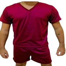 Men Loungewear Sets - Màu Đỏ Sâu - Xem 1