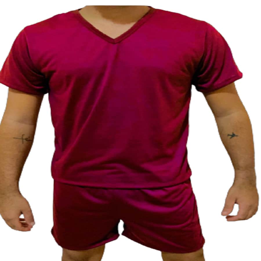 Men Loungewear Sets - Màu Đỏ Sâu - Xem 1