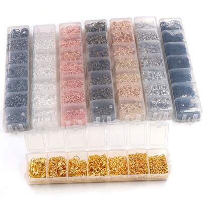 1450pcs/Box 3-10mm Open Jump Rings Split Rings Link Loop For DIY Jewelry Making Findings Connector