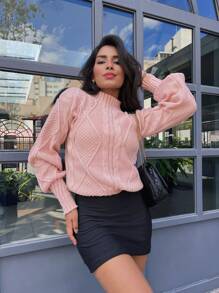 Women Sweaters - 粉色 - 查看 1