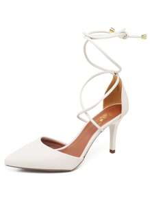 Women Heeled Sandals - 白色 - 查看 3