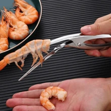 Mühelos Garnelen vorbereiten: Premium Edelstahl Garnelen-Schäler - Küchennotwendigkeit für schnelles und einfaches Schälen, perfekt für Meeresfrüchte-Liebhaber und beschäftigte Köche, Haushaltsgeräte, Zubehör, Gadgets, Werkzeuge, Weihnachtsartikel, Kochen, Weihnachten