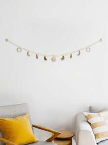 mosoon dreamer 1pc Cast Iron Crafted & Hammered Blood Moon Shaped Gold Plated Wall Hanging Decor For Home,Home Decor ,Room Decor,Wall Decor Gifts Birthday Graduation