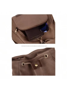 Mochilas Dama Escolares Laptop Impermeable Morral Juvenile Coreana Backpack Antirrobo De Lona Mujere Regalo De Regalo De Cumpleaños Día Navidad Viajar - Gris - Ver 3