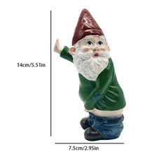 Creative Resin Craft Garden Gnome Decoration For Gardening And Home Decor - Multicolor - View 6