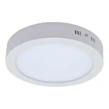 Luminária Painel Plafon Led 12W Redondo Branco Frio 6500k Alumínio Sobrepor - Branco Frio - Visão 2