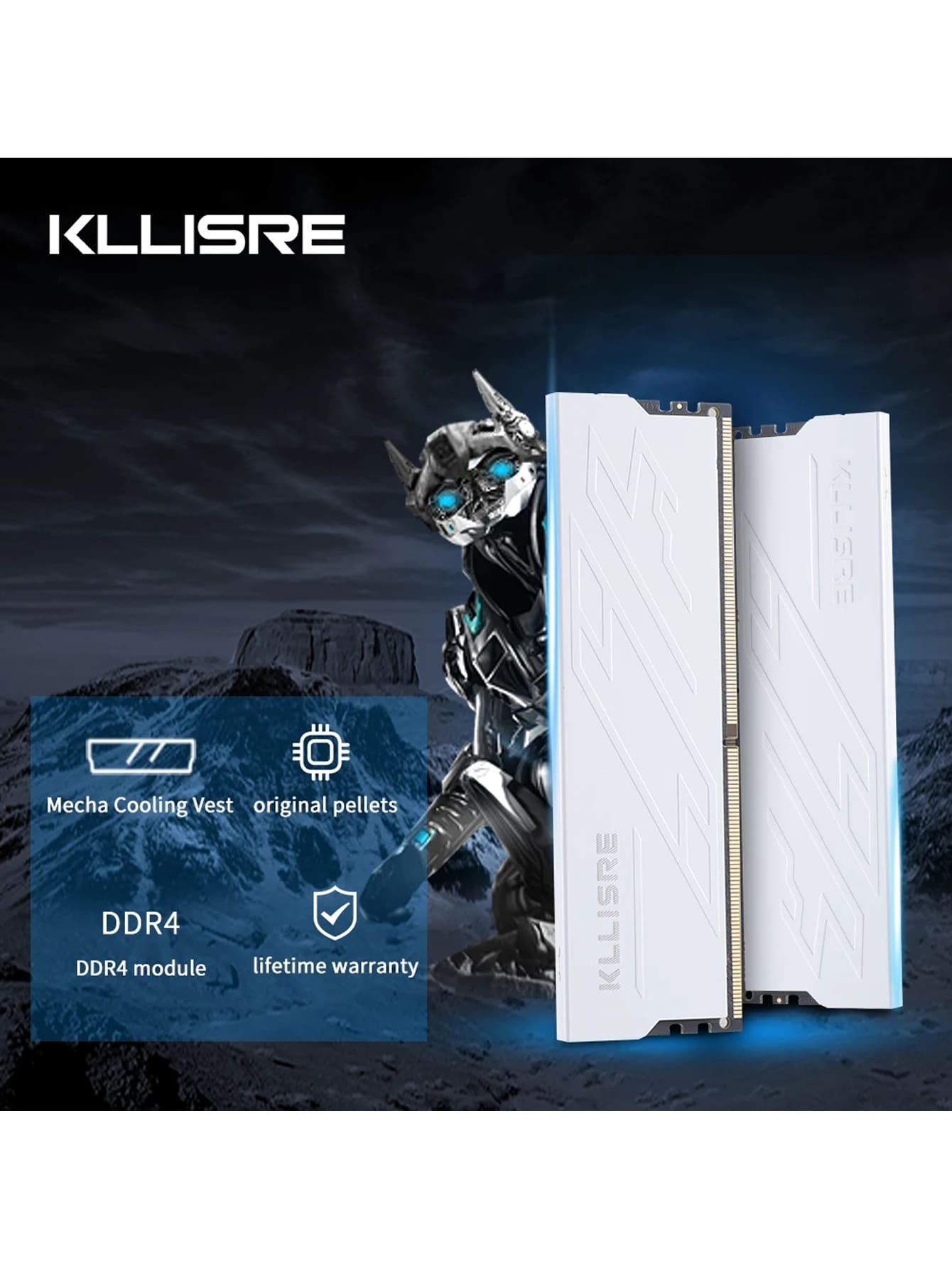 Kllisre RAM DDR4 8GB 16GB Memory 2666MHz 3200MHz 1.2V CL19/CL22 Desktop ...