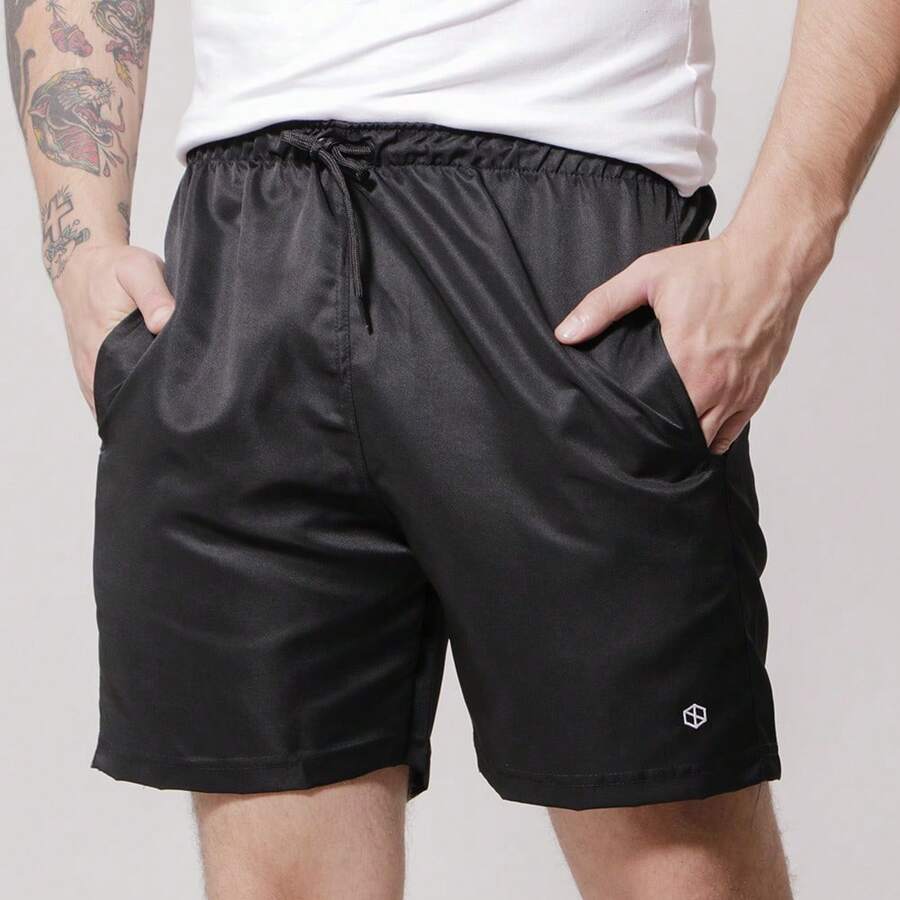 Men Shorts - 黑色 - 查看 1
