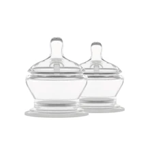 POPYUM Baby Bottle Nipples - Clear - View 1