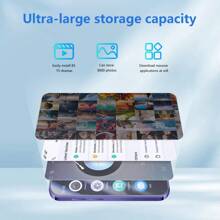 BezosMax Mini Smartphone 3.0 Inch Android The World's Smallest Cell Phone Portable Quad Core Dual Sim Ultra Thin Unlocked Card Mobile Phone Cellular Real Phone Gift For Kids WiFi Hotspot GPS Student Pocket Mini Telefono Celular Working Tiny Phone 4+128GB - Black - View 6