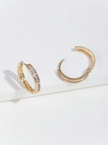 1 đôi Bông tai hình chữ C Zirconia đơn giản, khí quyển, thanh lịch, sang trọng, đáng yêu, sáng bóng dành cho phụ nữ và trẻ em gái. Thích hợp cho mùa tốt nghiệp, kỳ nghỉ, tiệc bãi biển, tụ tập, đám cưới, phù dâu, sinh nhật, cầu hôn, cặp đôi, ngày nhà giáo, ngày của mẹ, ngày lễ tình nhân, lễ hội nữ thần, quà tặng - Vàng - Xem 4