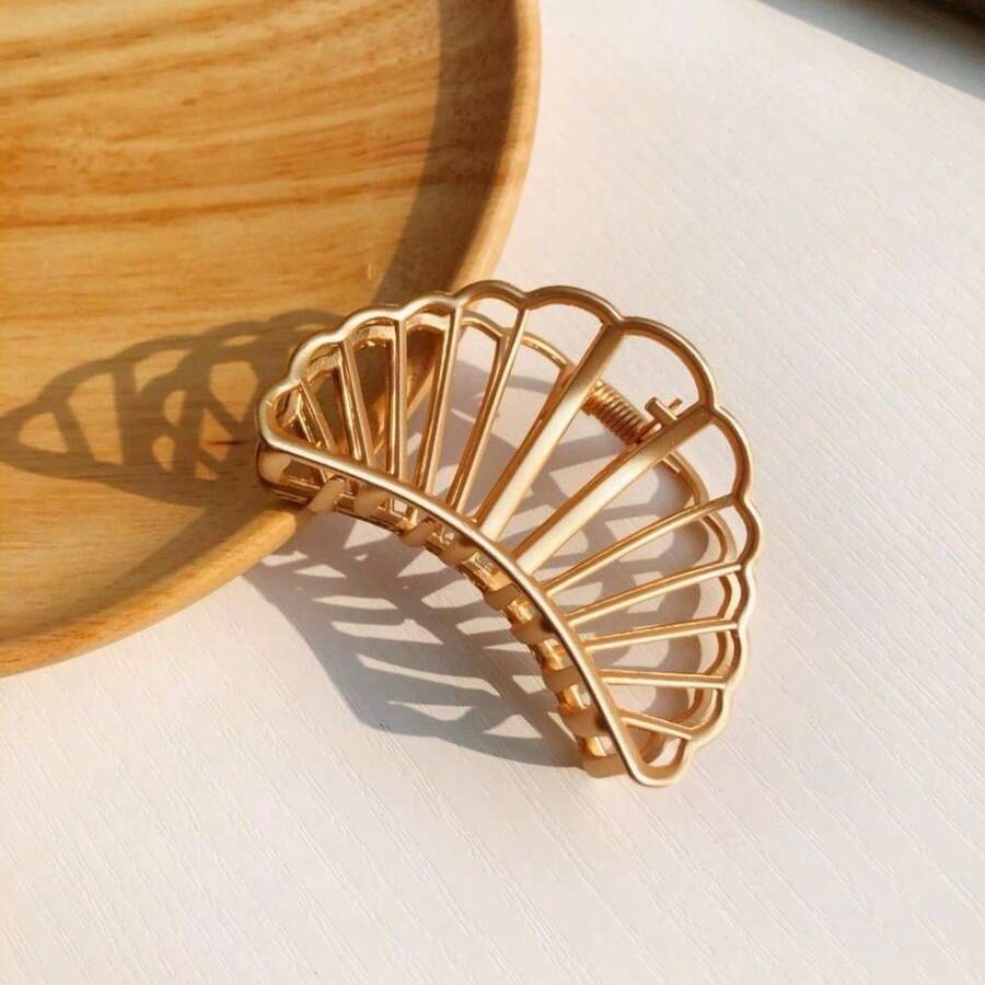 Pinzas para el cabello informales para uso diario y para peinados casuales de niñas - Dorado - Ver 1