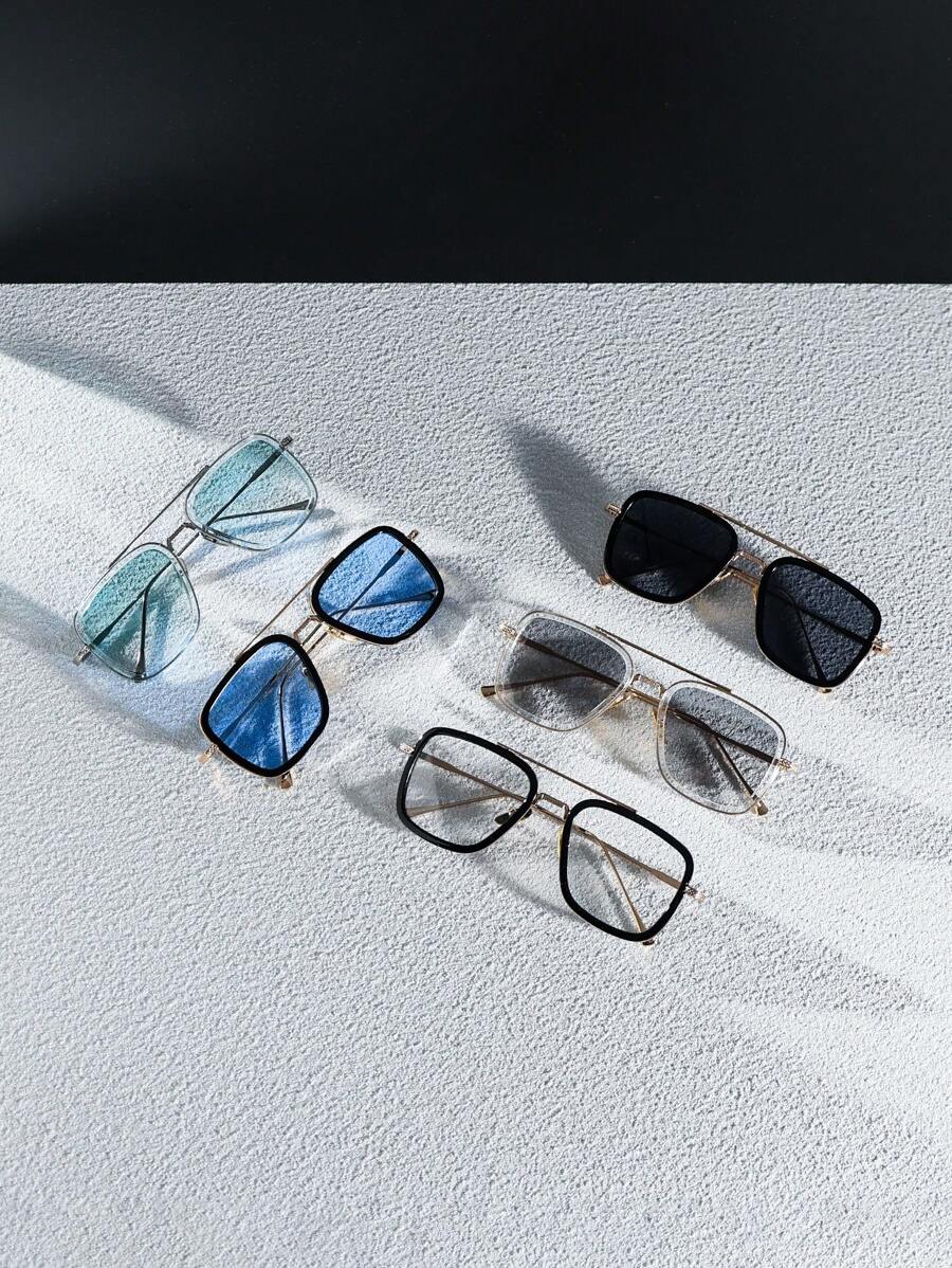 Men's High Cold Sexy Abstinence Style Handsome Cool Classic Fashion Glasses Suitable For Outdoor Traveling Beach Vacation Use Elegant Shades Accessories Beach Accessories Glasses Shades Looks Street Style And Suit For Sweater Jacket Sweatshirt Hoodie Leather Pants And Cargo Pants For Summer Beach Vacation,Outdoor,Travel - Multicolor - View 1