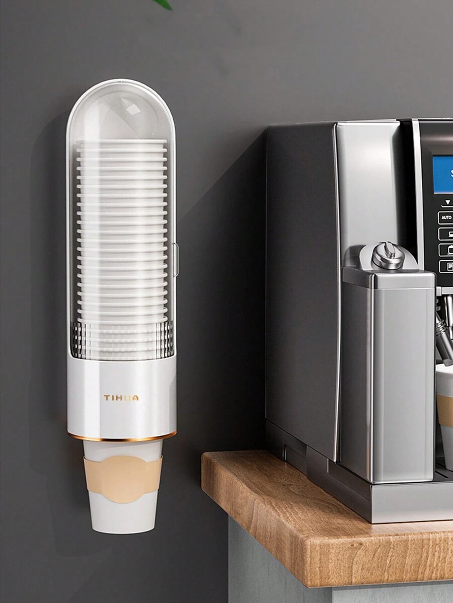 1PC Cup Dispenser, Bathroom Water Cooler Cup Dispenser For 3oz To 7oz