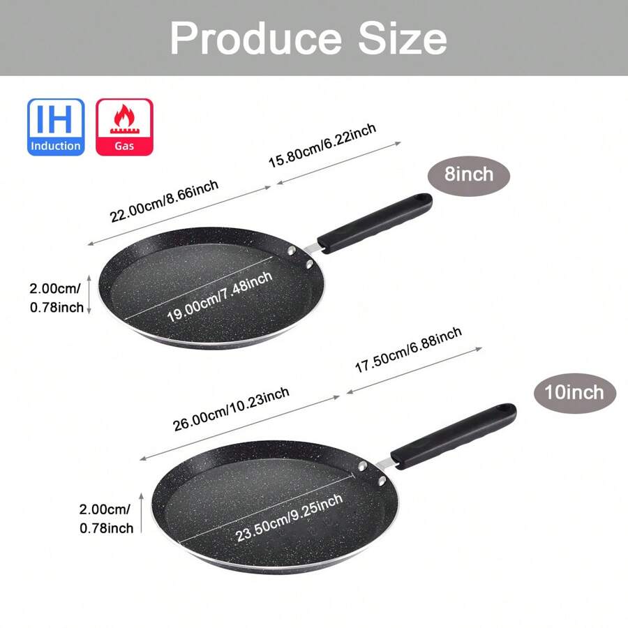 1pc Frying Pan, Non Stick Mini Induction Pan For Crepes And Pancakes
