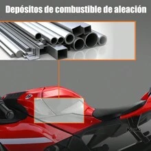 KEAKI 1:12 Coleccion Escala Metal Moto Juguete Yzf-R1 Luz Y sonido Con Base 17CM - Negro - Ver 8