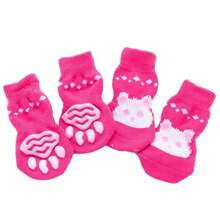 1 Juego Calcetines Antideslizantes Perro Razas Pequeñas para Hembra - Multicolor - Ver 3