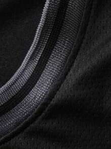 Camiseta de baloncesto estilo novio para hombres n.º 23 Negra con bordado, camiseta deportiva sin mangas