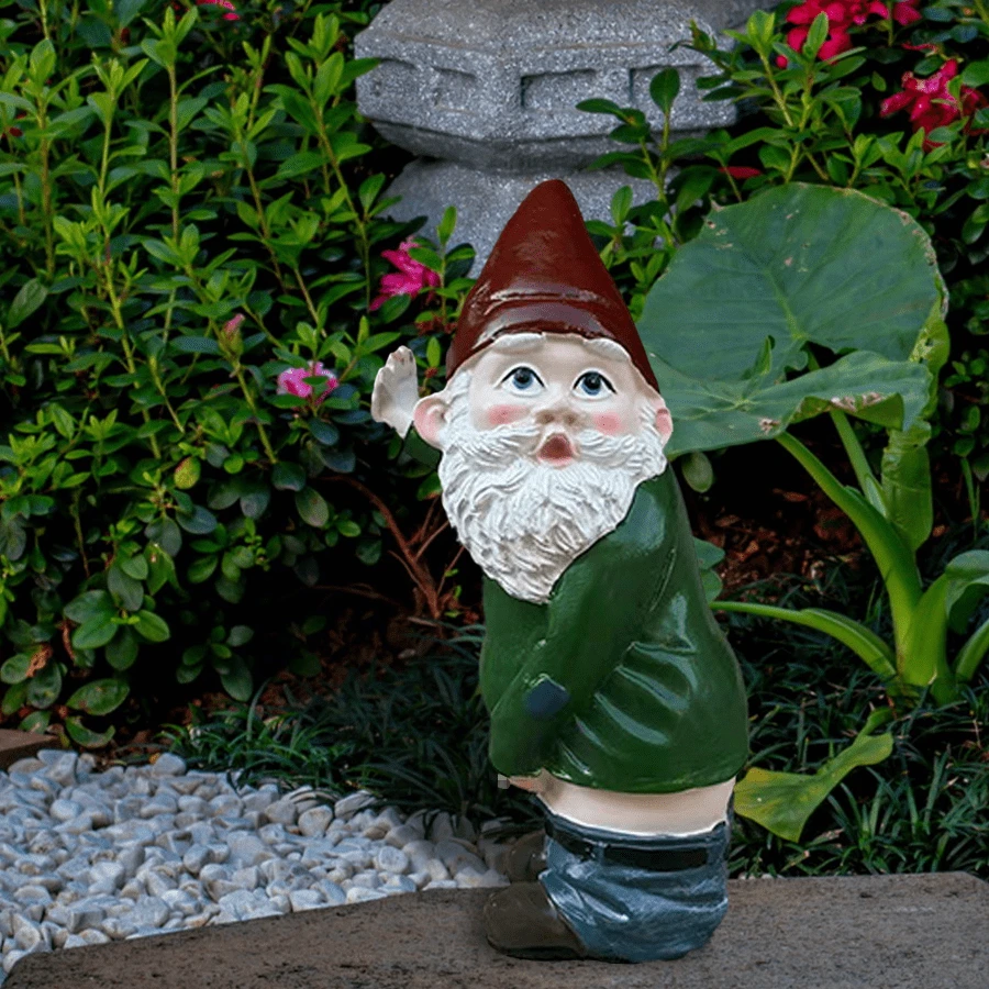 Creative Resin Craft Garden Gnome Decoration For Gardening And Home Decor - Multicolor - View 1