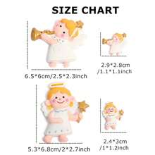 4入組可愛的3d天使造型冰箱磁鐵套裝,適用於廚房裝飾 - 彩色 - 查看 3