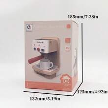 迷你儿童厨房玩具套装，带咖啡壶的角色扮演厨房玩具，具有逼真的灯光和声音，适合 3 岁及以上儿童，儿童玩具，厨房玩具，儿童玩具