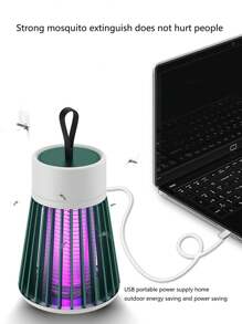 Usb Photocatalyst Mosquito Killer Lamp With Multiple Biomimetic Technologies, Human Imitation Temperature And Light Waves For Mosquito Attracting And Killing - Green - View 5