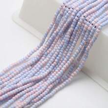 1串0.4cm雙色圓形玻璃仿珍珠夾線珠,diy手鍊、項鍊製作 - 雙色光珠 - 查看 9