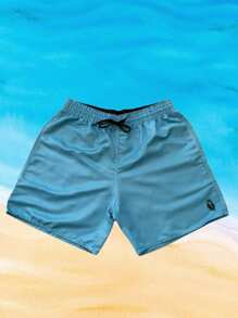 Men Shorts - Baby Blue - View 3