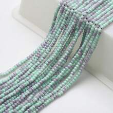 1串0.4cm雙色圓形玻璃仿珍珠夾線珠,diy手鍊、項鍊製作 - 雙色光珠 - 查看 8