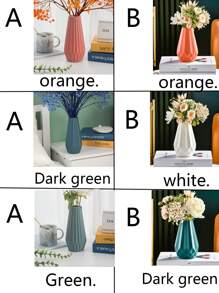 1個現代創意花瓶,人造花器/盆,防震裝飾花瓶（不含花） - 彩色 - 查看 6