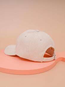1pc Unisex Y2k Style Embroidered Velvet Baseball Cap Los Angeless Outdoor Casual Adjustable Sun Hat For Daily Work/Commute Street