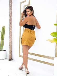 Women Skirts - Lạc đà - Xem 2